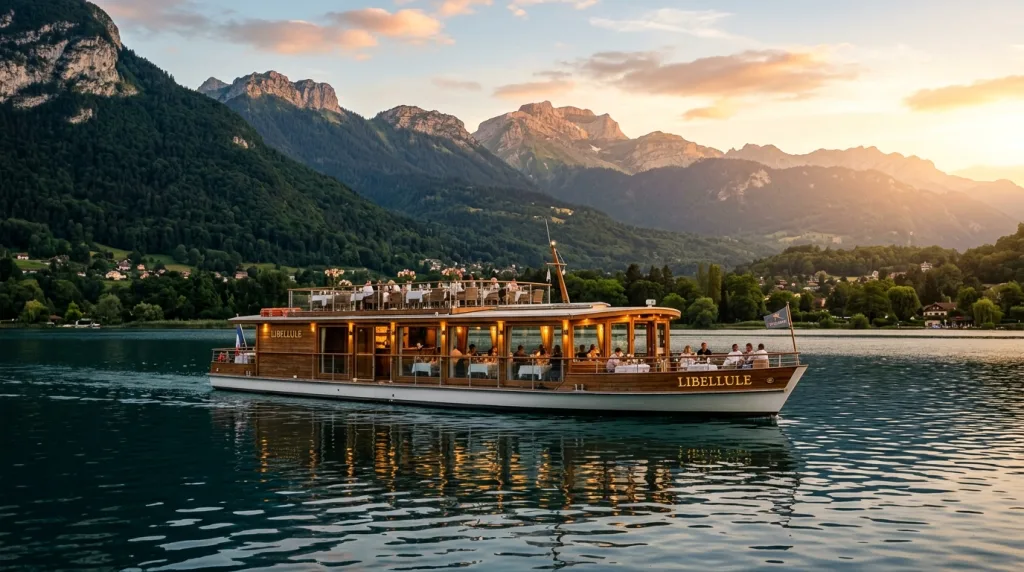 découvrez notre avis complet sur le libellule, le bateau restaurant d'annecy, et profitez d'une expérience culinaire unique sur le lac avec une vue imprenable.