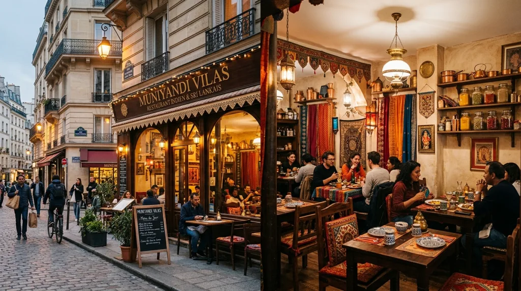 découvrez muniyandi vilas, un restaurant indien et sri-lankais authentique situé dans le 10e arrondissement de paris. savourez des plats traditionnels aux saveurs épicées dans un cadre chaleureux.