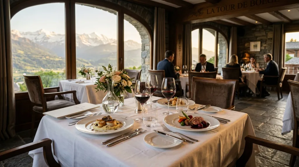 découvrez le restaurant la tour de boëge et vivez une expérience culinaire inoubliable alliant saveurs raffinées et atmosphère chaleureuse au cœur de la région.