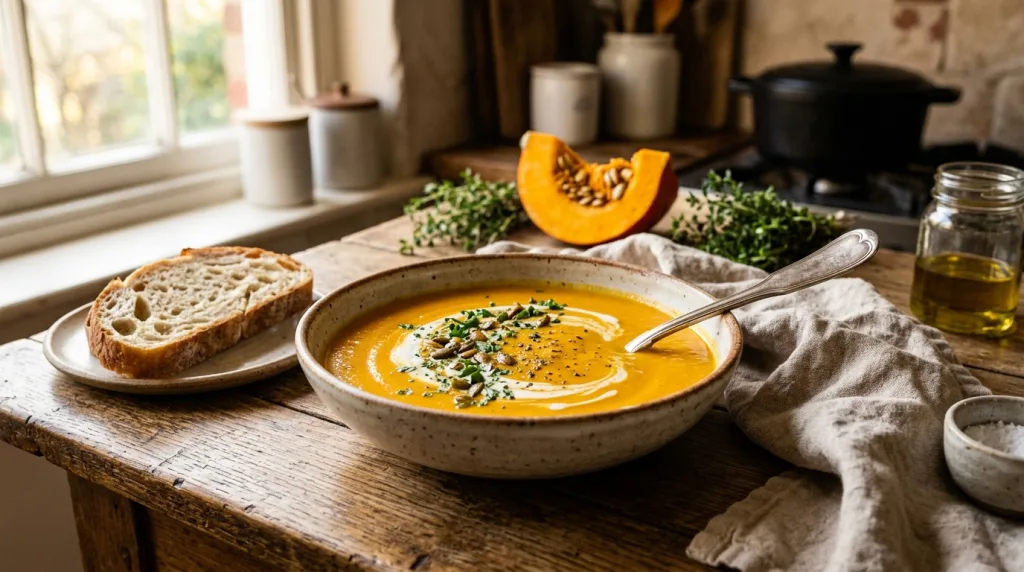 découvrez une recette de soupe au potiron facile et savoureuse, comme chez grand-mère, parfaite pour réchauffer vos repas d'automne.